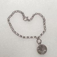 bracciale argento Giovanni Raspini charm Moneta 