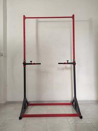 Barra trazioni autoportante e dip calisthenics