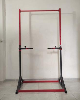 Barra trazioni autoportante e dip calisthenics