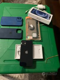 Iphone 12 Black 128 GB Full Kit