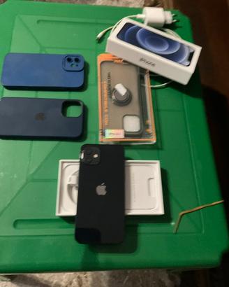 Iphone 12 Black 128 GB Full Kit
