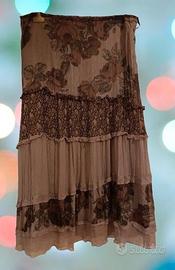 Gonna in seta a fantasia floreale - Max & Co.