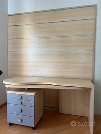 scrivania angolare  a 90 gradi