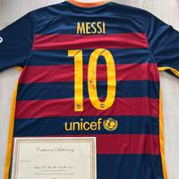 Maglietta Leo Messi firmata