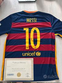 Maglietta Leo Messi firmata