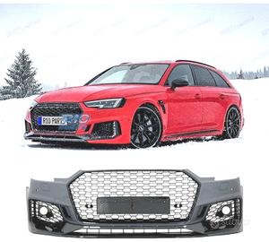 PARAURTI ANTERIORE AUDI A4 B9 15-19 LOOK RS4 PDC N