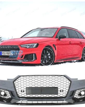 PARAURTI ANTERIORE AUDI A4 B9 15-19 LOOK RS4 PDC N