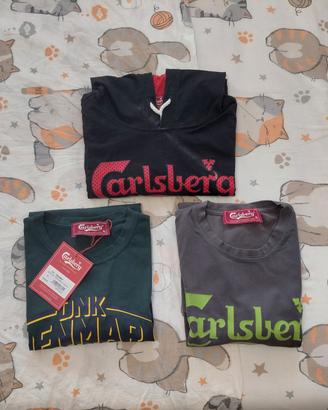 Kit T shirt premium e felpa leggera Carlsberg