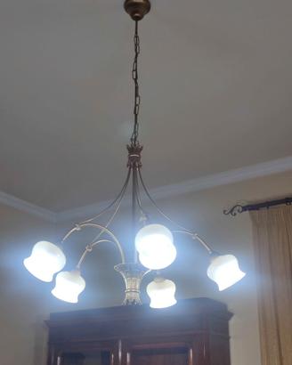 lampadario con appliques