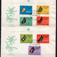 SOMALIA 1961 Farfalle Posta Aerea su FDC