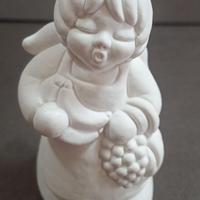 Statuetta Angelo in gesso bianco