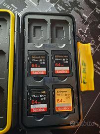 4 Sandisk extreme 64 gb sony, canon, nikon