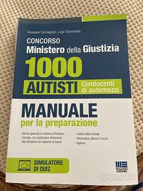 Manuale concorso 1000 autisti Ministero della Giu