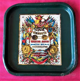 Vassoio in latta martini e rossi