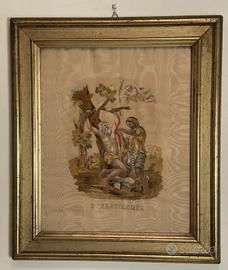 Ricamo su seta ( il Martirio di San Bartolomeo)