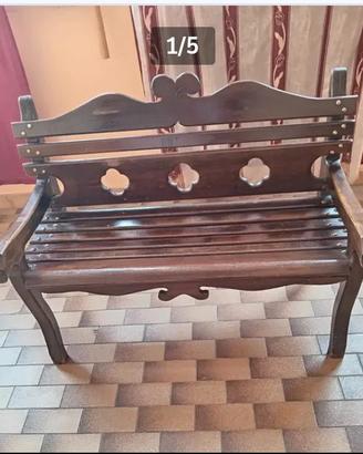 panchina in legno fatta a mano ✋