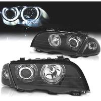 FARI BMW E46 4 PORTE 98-01 ANGEL EYES CCFL FONDO N