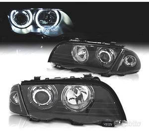 FARI BMW E46 4 PORTE 98-01 ANGEL EYES CCFL FONDO N