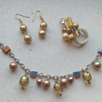 Bracciale anello orecchini