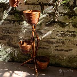 Portavasi bambù vintage