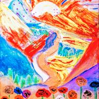 tele in acrilici e smalti 