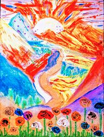 tele in acrilici e smalti 