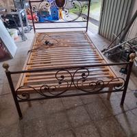 Letto una piazza e mezza ferro battuto vintage