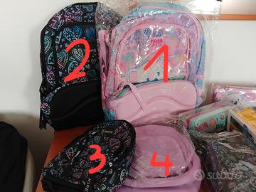 Cartoleria zainetti e astucci