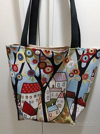 tot bag gobelin e cotone 