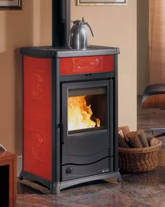 TERMOSTUFA LEGNA TERMOROSSELLA NORDICA GHISA 110MQ