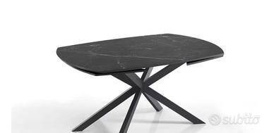 Tavolo girevole effetto marmo