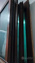 Infissi serramenti in alluminio effetto legno