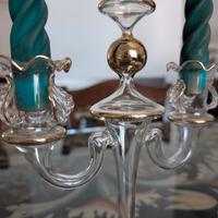 candelabri in vetro soffiato di Murano 