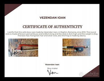 Arco violoncello Vezendan Ioan