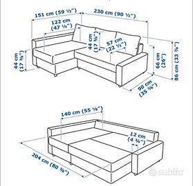 Divano letto Ikea FRIHETEN