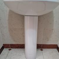 Lavandino Lavabo Completo Bagno Ceramica Bianco