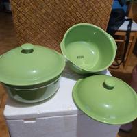 Coppia di casseruole da forno con coperchio