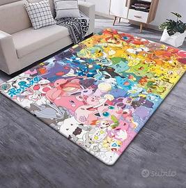 Tappeto Pokemon 120 x 160 per sala cucina e camera