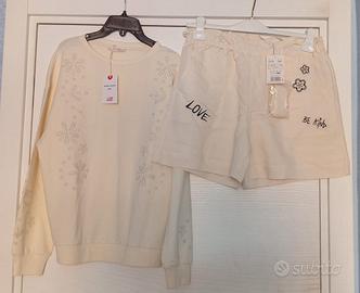 Set felpa e pantaloncini Original Marines nuovo