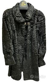 Pelliccia astrakan (persiano) nera vintage