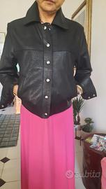 Giacca in pelle donna Mango