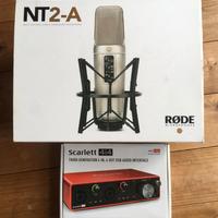 Microfono Rode NT2-A + Scarlett 4i4 3rd gen