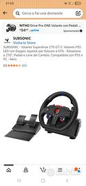 volante per ps5, pc superdrive 270 GT-5 