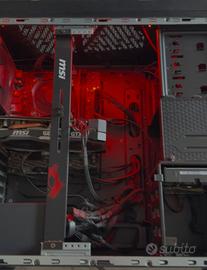Lotto gaming comoleto pc gaming msi mouse tastiera