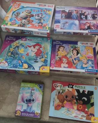 Lotto vari puzzle e gioco sapientino bambini