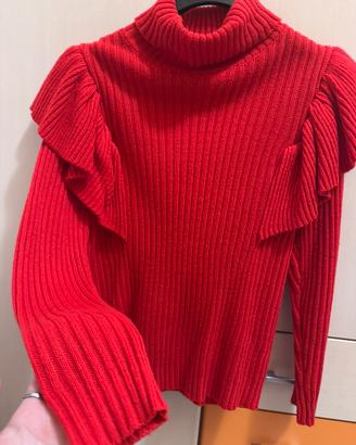 Maglioncino rosso con collo alto