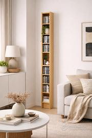 IKEA BENNO libreria slim 202cm – legno naturale