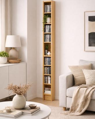 IKEA BENNO libreria slim 202cm – legno naturale