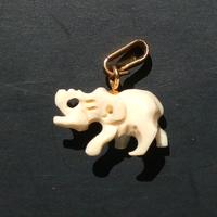 Ciondolo oro 14 k elefante vintage India Africa