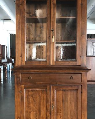 Credenza con vetrina  2 ante in legno massello
